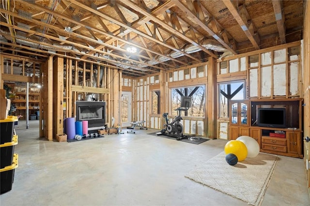 8850 Matt Hwy, Ball Ground, GA 30107 - misc room with concrete flooring