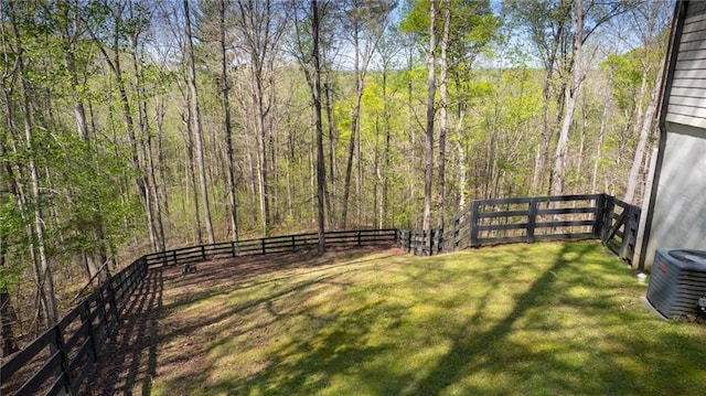 8850 Matt Hwy, Ball Ground, GA 30107 - view of yard with cooling unit and a wooded view