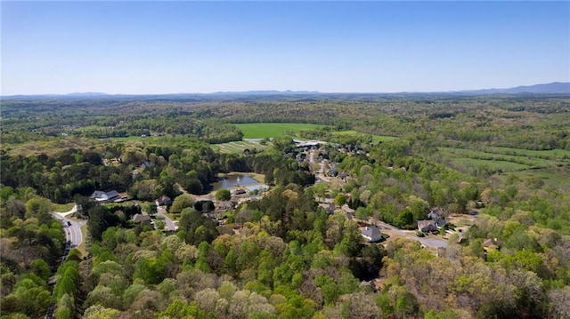 8850 Matt Hwy, Ball Ground, GA 30107 - aerial overview of property's location featuring a heavily wooded area and a nearby body of water