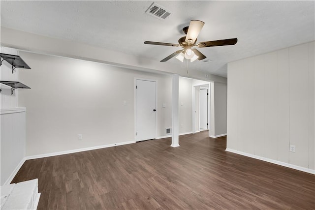 3414 Dearwood Dr SW, Lilburn, GA 30047 - empty room featuring ceiling fan, wood finished floors, and baseboards
