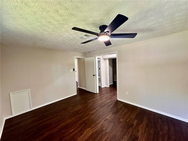 3414 Dearwood Dr SW, Lilburn, GA 30047 - unfurnished room with wood finished floors, a textured ceiling, baseboards, and ceiling fan
