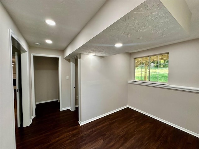3414 Dearwood Dr SW, Lilburn, GA 30047 - basement with baseboards, wood finished floors, and recessed lighting