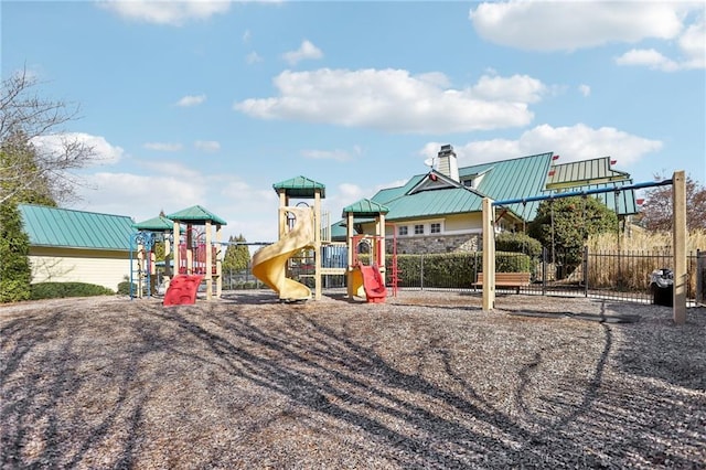 view of jungle gym