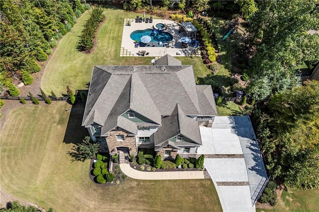 birds eye view of property