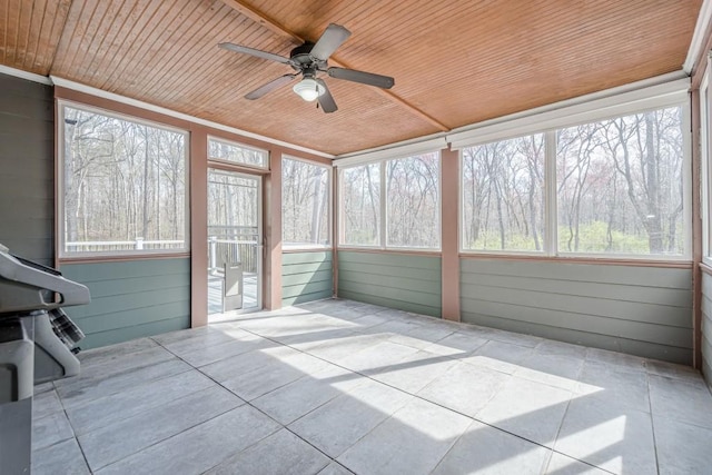 1765 Dew Pl, Marietta, GA 30064 - unfurnished sunroom with a ceiling fan