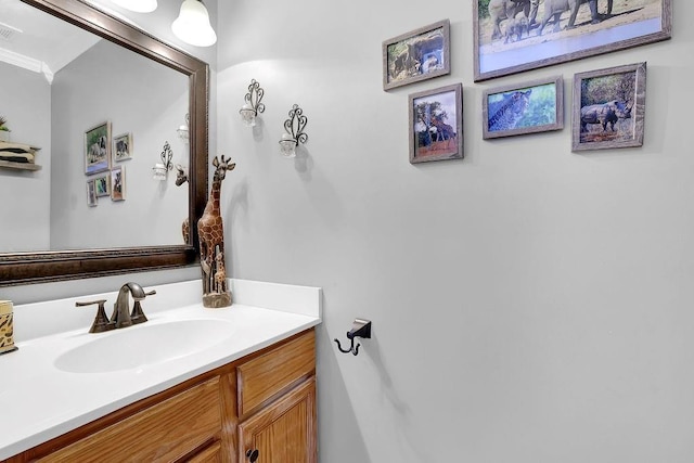 bathroom with vanity