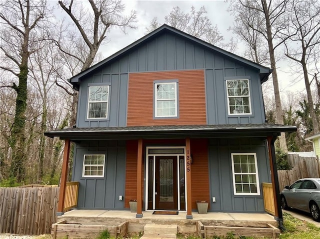 1255 Plaza Ave SW, Atlanta, GA 30310 - view of front of home with board and batten siding and a porch