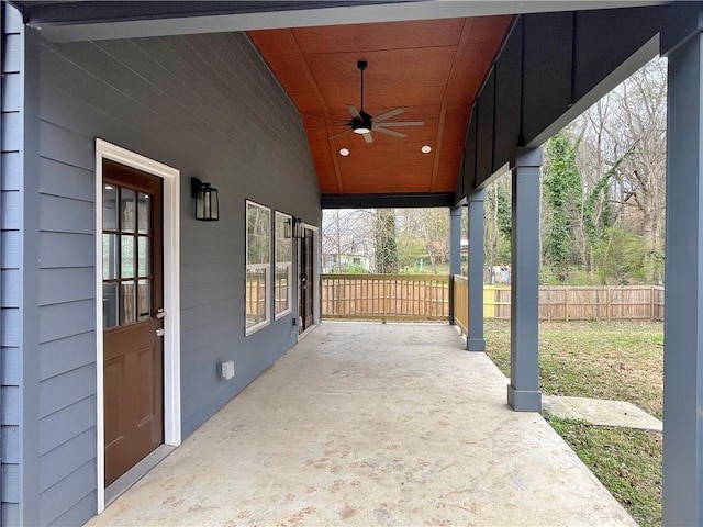 1255 Plaza Ave SW, Atlanta, GA 30310 - view of patio / terrace with a ceiling fan