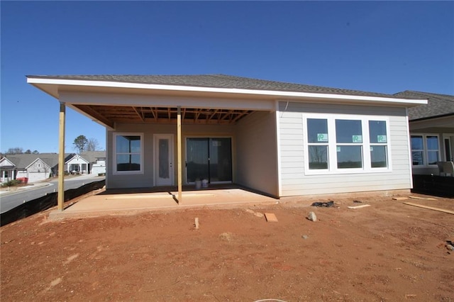 rear view of house with a patio area