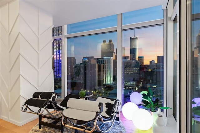45 Ivan Allen Jr Blvd NW Unit 2505, Atlanta, GA 30308 - interior space featuring a skyline view
