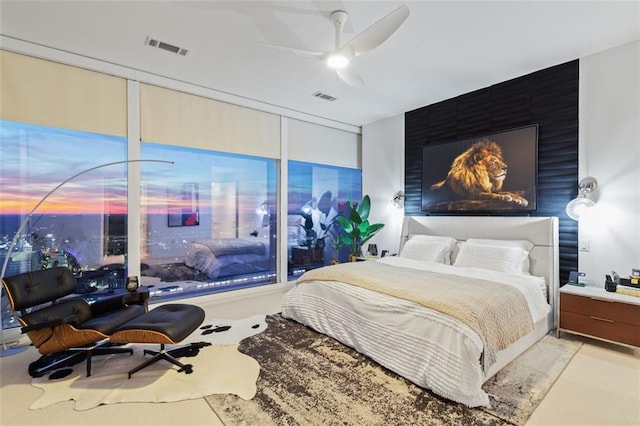 45 Ivan Allen Jr Blvd NW Unit 2505, Atlanta, GA 30308 - bedroom featuring a ceiling fan
