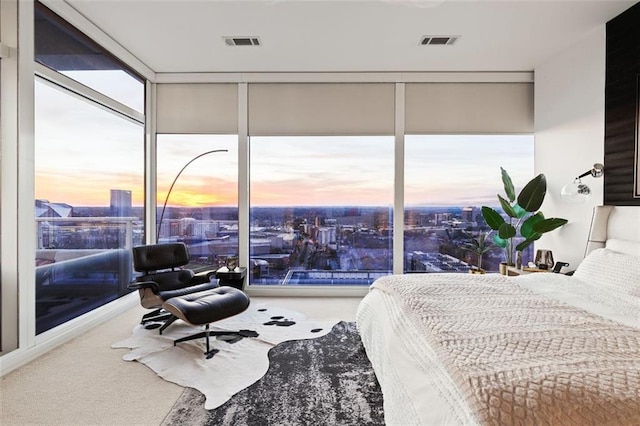 45 Ivan Allen Jr Blvd NW Unit 2505, Atlanta, GA 30308 - carpeted bedroom featuring a city view