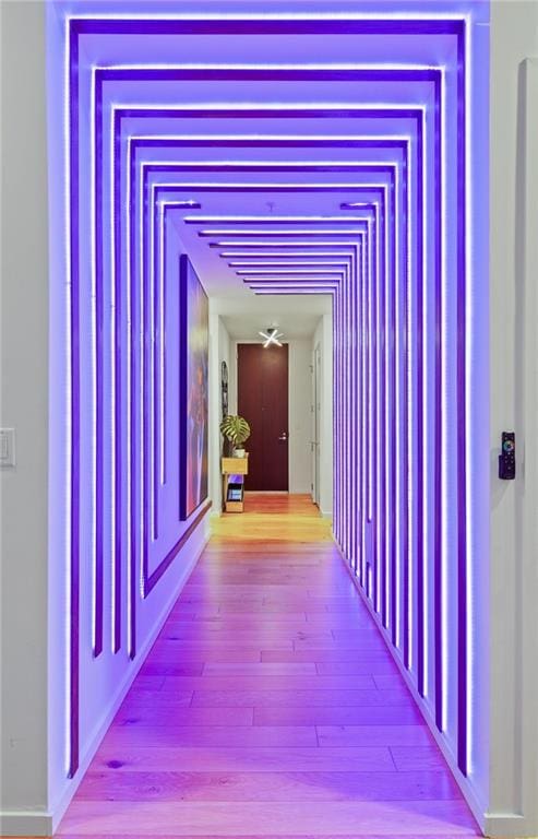45 Ivan Allen Jr Blvd NW Unit 2505, Atlanta, GA 30308 - hallway featuring wood finished floors
