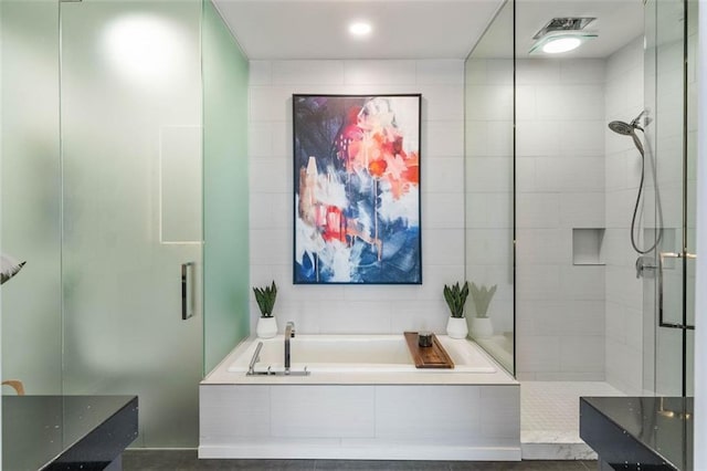 45 Ivan Allen Jr Blvd NW Unit 2505, Atlanta, GA 30308 - full bath featuring a stall shower and a garden tub