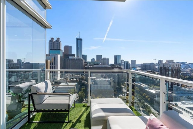 45 Ivan Allen Jr Blvd NW Unit 2505, Atlanta, GA 30308 - balcony with a view of skyline