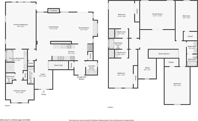 244 Lotus Cir, Mcdonough, GA 30252 - view of layout
