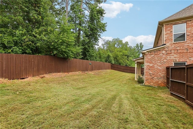 244 Lotus Cir, Mcdonough, GA 30252 - view of yard featuring a fenced backyard