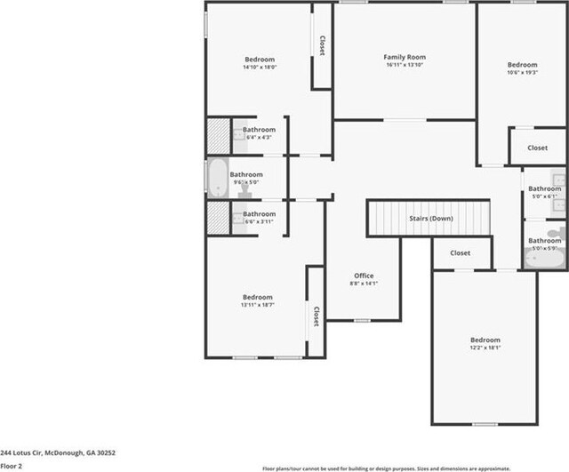 244 Lotus Cir, Mcdonough, GA 30252 - view of layout