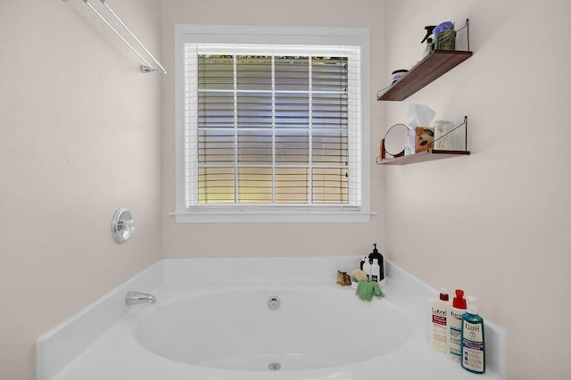 full bath featuring a garden tub