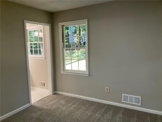 view of carpeted empty room