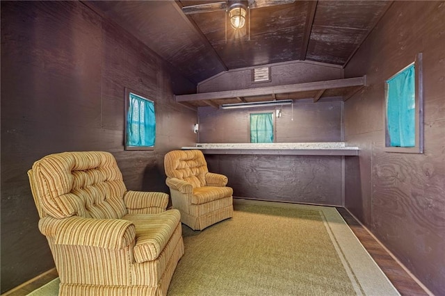 259 Eagle Chase Cir, Dillard, GA 30537 - sitting room featuring lofted ceiling, plenty of natural light, and carpet
