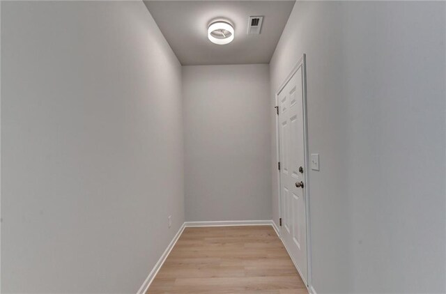 entryway with light wood-type flooring