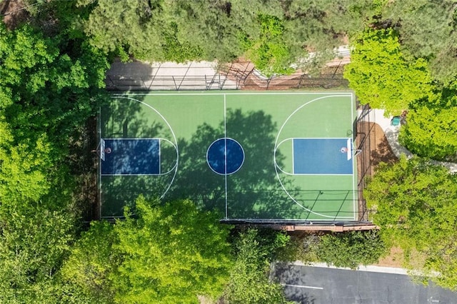 view of basketball court with community basketball court