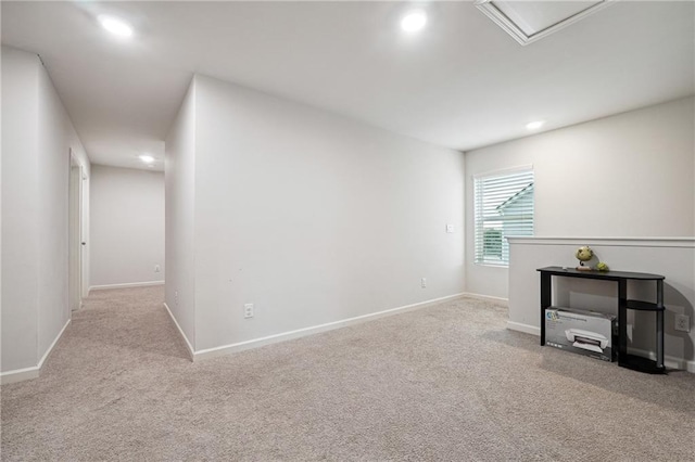 6004 Screech Owl Dr, Flowery Branch, GA 30542 - unfurnished living room featuring carpet floors, recessed lighting, and baseboards