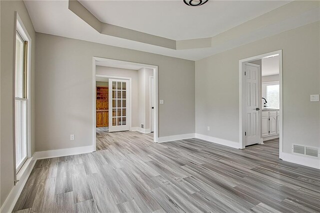 19 Quimby Jackson Rd, Newnan, GA 30263 - spare room featuring light wood-style floors and a raised ceiling