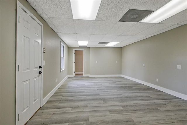 19 Quimby Jackson Rd, Newnan, GA 30263 - spare room featuring a drop ceiling and light wood-style floors
