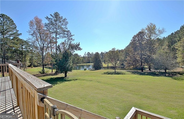 19 Quimby Jackson Rd, Newnan, GA 30263 - view of grassy yard with a water view