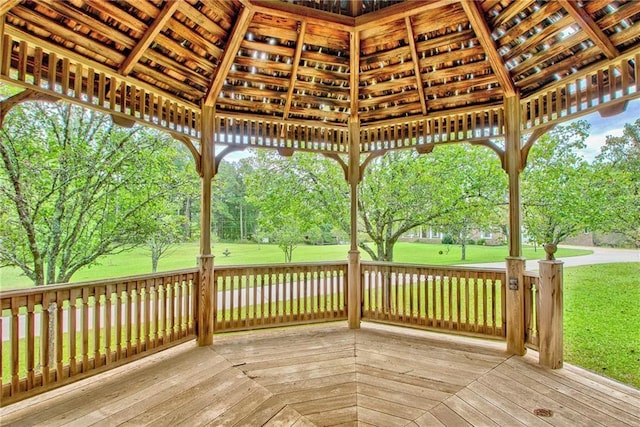 19 Quimby Jackson Rd, Newnan, GA 30263 - wooden terrace featuring a yard and view of scattered trees