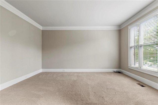 2602 Alcovy Club Dr, Dacula, GA 30019 - carpeted empty room featuring crown molding and baseboards
