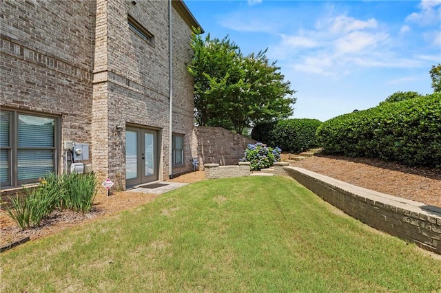 2602 Alcovy Club Dr, Dacula, GA 30019 - view of green lawn featuring french doors