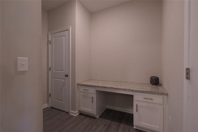 2247 Pink Hawthorn Dr, Buford, GA 30518 - unfurnished office featuring built in study area and dark wood-style floors