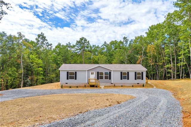 view of front of property