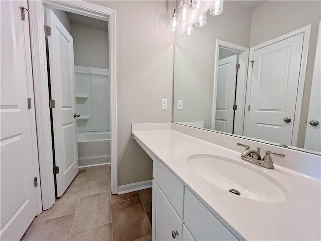 5119 Aylesbury Ct, Hoschton, GA 30548 - full bath featuring tile patterned floors, vanity, and baseboards