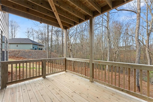 view of wooden terrace