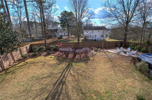 view of yard featuring a patio