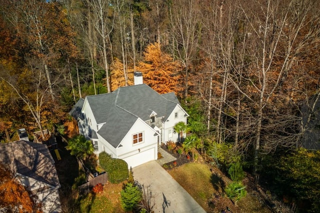 birds eye view of property