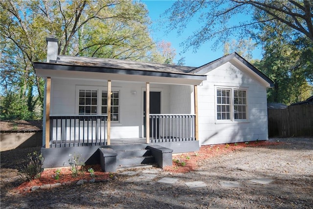 bungalow-style house featuring a porch