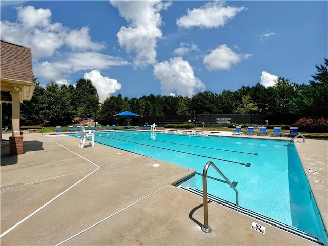 632 Eagles Nest Cir, Auburn, GA 30011 - pool with fence and a patio