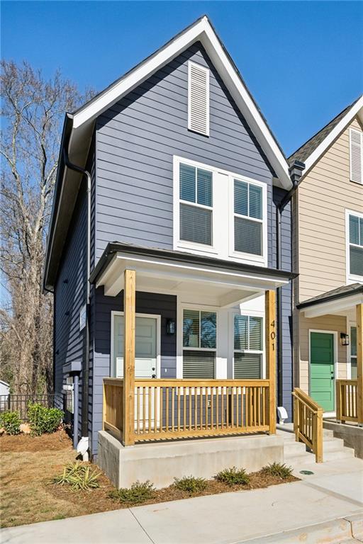 1095 Tucker Ave Unit 401, Atlanta, GA 30310 - view of front facade with covered porch
