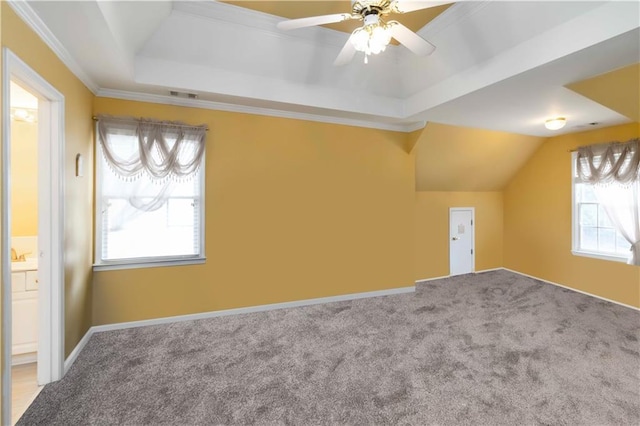 3780 Summit Gate Dr, Suwanee, GA 30024 - additional living space featuring carpet flooring, a ceiling fan, and baseboards