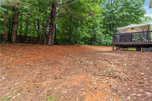 3780 Summit Gate Dr, Suwanee, GA 30024 - view of yard with a wooden deck