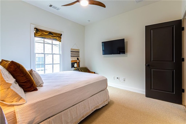 2067 Telfair Cir Unit A & B, Atlanta, GA 30324 - bedroom with carpet floors, baseboards, and a ceiling fan