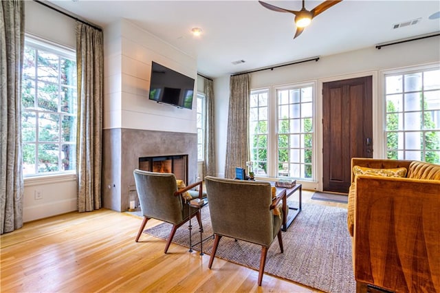 2067 Telfair Cir Unit A & B, Atlanta, GA 30324 - living room with plenty of natural light and a high end fireplace