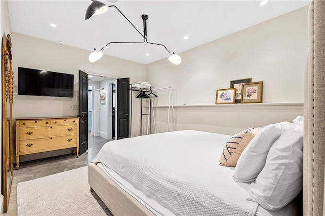 2067 Telfair Cir Unit A & B, Atlanta, GA 30324 - bedroom featuring finished concrete flooring and recessed lighting
