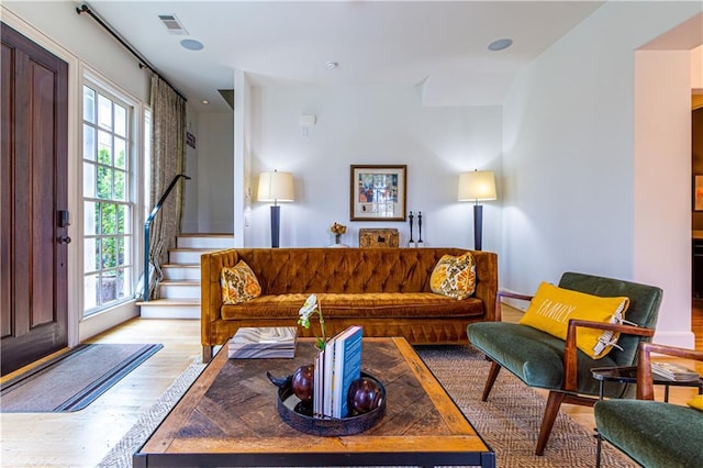 2067 Telfair Cir Unit A & B, Atlanta, GA 30324 - living room with light wood finished floors and stairs