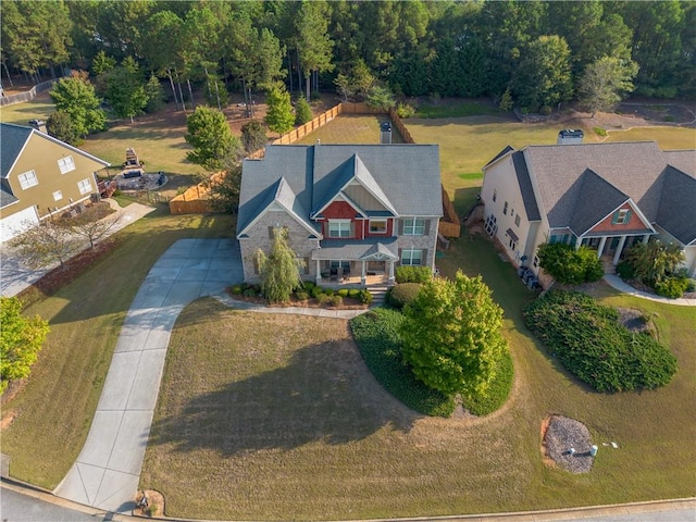 birds eye view of property